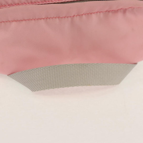 PRADA Backpack Nylon Pink Silver Auth yk19623V