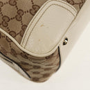 GUCCI Pretty GG Canvas Web Sherry Line Hand Bag Beige Gold 161720 Auth yk19624V-13