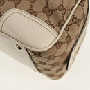 GUCCI Pretty GG Canvas Web Sherry Line Hand Bag Beige Gold 161720 Auth yk19624V-14