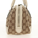 GUCCI Pretty GG Canvas Web Sherry Line Hand Bag Beige Gold 161720 Auth yk19624V-4
