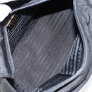 PRADA Hand Bag Nylon Black Gold Auth yk19626-11