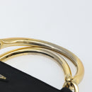 PRADA Hand Bag Nylon Black Gold Auth yk19626-8