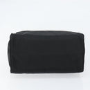 PRADA Hand Bag Nylon Black Gold Auth yk19626-5