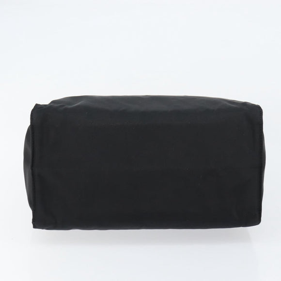 PRADA Hand Bag Nylon Black Gold Auth yk19626