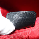 Christian Dior Canage Hand Bag Lamb Skin Black Gold Auth yk19627V-22