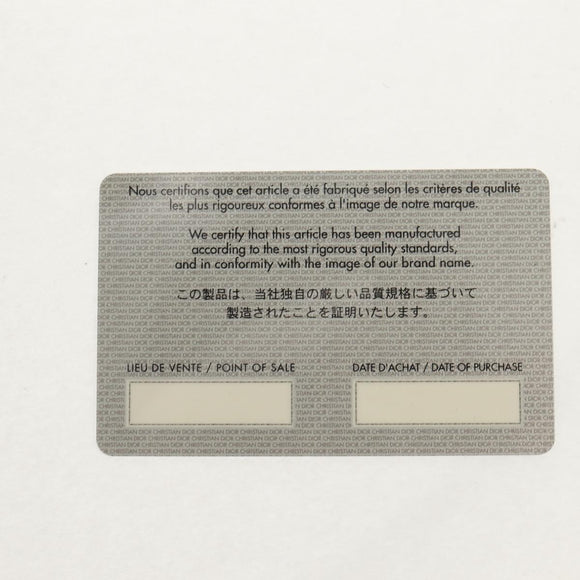 Christian Dior Canage Hand Bag Lamb Skin Black Gold Auth yk19627V