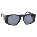 CHANEL Sunglasses Plastic Black CC Auth yk19628-1