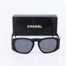 CHANEL Sunglasses Plastic Black CC Auth yk19628-11
