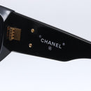 CHANEL Sunglasses Plastic Black CC Auth yk19628-9