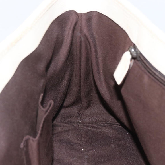 GUCCI GG Supreme Tote Bag PVC Beige Silver 114595 Auth yk19636