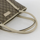 GUCCI GG Supreme Tote Bag PVC Beige Silver 114595 Auth yk19636-7