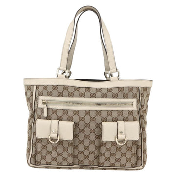 GUCCI GG Canvas Abbey Tote Bag Beige Gold 146247 Auth yk19639V - 0