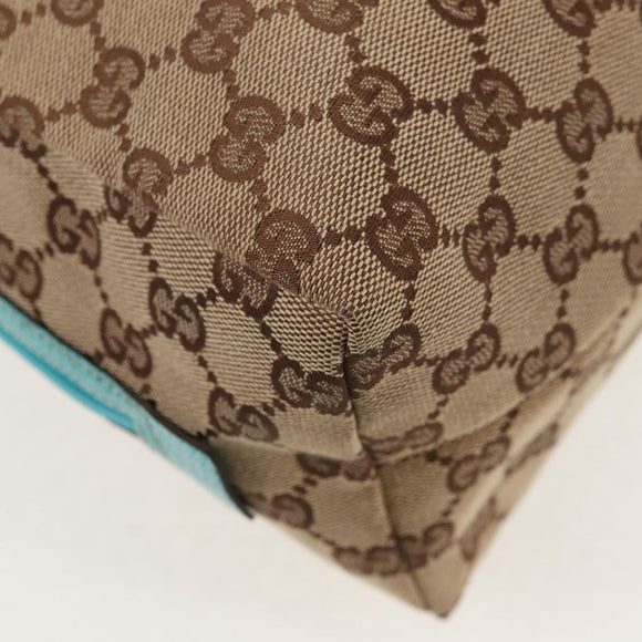 GUCCI GG Canvas Hand Bag Beige 124542 Auth yk19640V