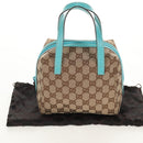 GUCCI GG Canvas Hand Bag Beige 124542 Auth yk19640V-21