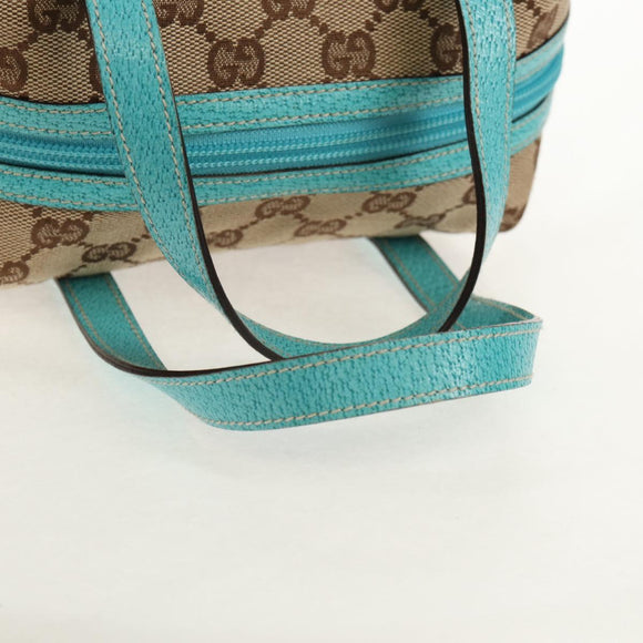 GUCCI GG Canvas Hand Bag Beige 124542 Auth yk19640V