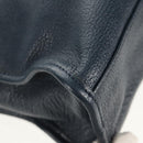 BALENCIAGA Metallic Edge City Hand Bag Leather Navy Gold 432831 Auth yk19642M-19