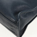 BALENCIAGA Metallic Edge City Hand Bag Leather Navy Gold 432831 Auth yk19642M-20