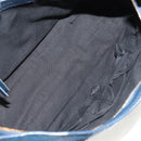 BALENCIAGA Metallic Edge City Hand Bag Leather Navy Gold 432831 Auth yk19642M-10