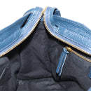 BALENCIAGA Metallic Edge City Hand Bag Leather Navy Gold 432831 Auth yk19642M-24