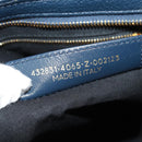 BALENCIAGA Metallic Edge City Hand Bag Leather Navy Gold 432831 Auth yk19642M-11