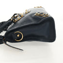 BALENCIAGA Metallic Edge City Hand Bag Leather Navy Gold 432831 Auth yk19642M-3