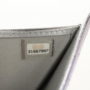 CHANEL Matelasse Gradient Compact Wallet Lamb Skin Purple CC Auth yk19643M-23