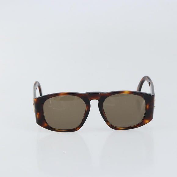 CHANEL Sunglasses plastic Brown CC Auth yk19645V