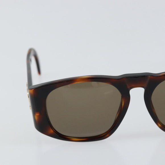 CHANEL Sunglasses plastic Brown CC Auth yk19645V
