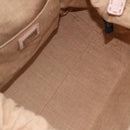 FENDI Celeria Zucca Canvas Hand Bag Beige Silver Auth yk19646V-10