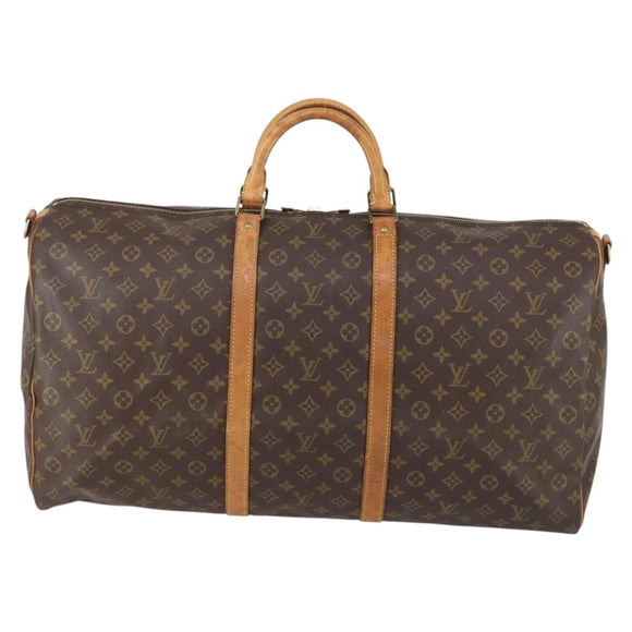 LOUIS VUITTON Monogram Keepall Bandouliere 60 Boston Bag M41412 LV Auth yk19653