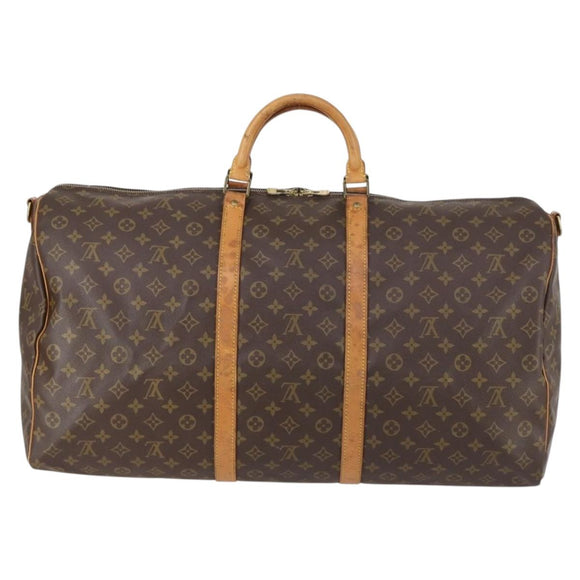 LOUIS VUITTON Monogram Keepall Bandouliere 60 Boston Bag M41412 LV Auth yk19653
