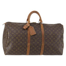 LOUIS VUITTON Monogram Keepall 55 Boston Bag M41424 LV Auth yk19654-1