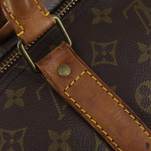 LOUIS VUITTON Monogram Keepall 55 Boston Bag M41424 LV Auth yk19654