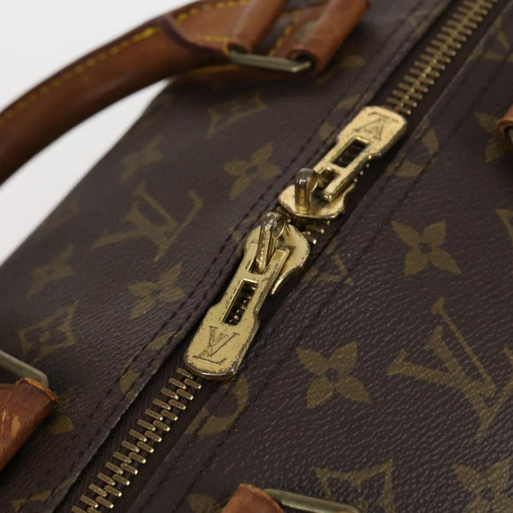 LOUIS VUITTON Monogram Keepall 55 Boston Bag M41424 LV Auth yk19654
