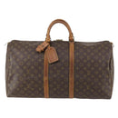 LOUIS VUITTON Monogram Keepall 55 Boston Bag M41424 LV Auth yk19654-13