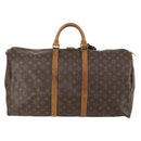 LOUIS VUITTON Monogram Keepall 55 Boston Bag M41424 LV Auth yk19654-3