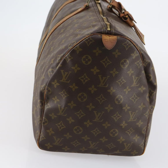LOUIS VUITTON Monogram Keepall 55 Boston Bag M41424 LV Auth yk19654