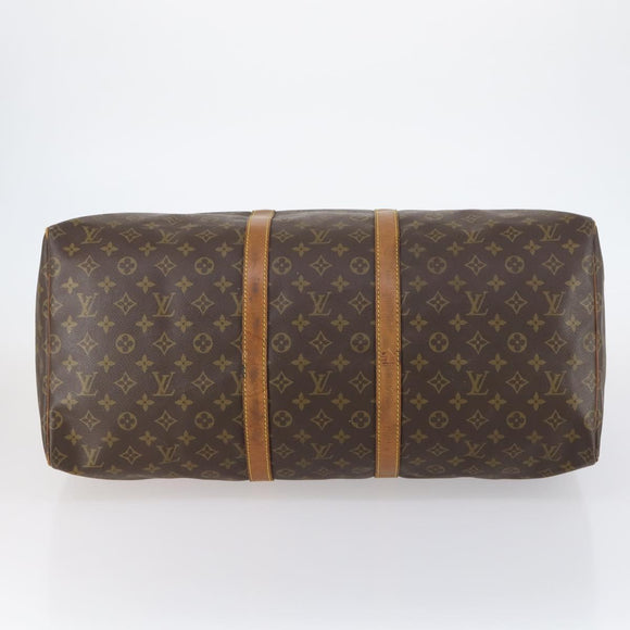 LOUIS VUITTON Monogram Keepall 55 Boston Bag M41424 LV Auth yk19654