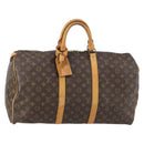 LOUIS VUITTON Monogram Keepall 50 Boston tas M41426 LV Auth yk19657-1
