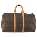 LOUIS VUITTON Monogram Keepall 50 Boston tas M41426 LV Auth yk19657-2