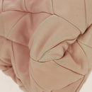 Miu Miu Chain Hand Bag Leather plastic 2way Pink Gold Auth yk19659-15