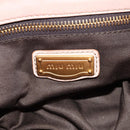Miu Miu Chain Hand Bag Leather plastic 2way Pink Gold Auth yk19659-20