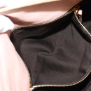 Miu Miu Chain Hand Bag Leather plastic 2way Pink Gold Auth yk19659-23