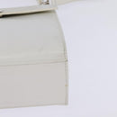 CELINE Hand Bag Leather 2way White Silver Auth yk19665-16