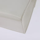 CELINE Hand Bag Leather 2way White Silver Auth yk19665-18