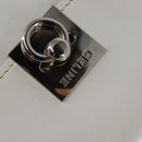 CELINE Hand Bag Leather 2way White Silver Auth yk19665-19