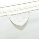 CELINE Hand Bag Leather 2way White Silver Auth yk19665-21