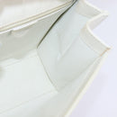CELINE Hand Bag Leather 2way White Silver Auth yk19665-22