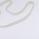 CELINE Hand Bag Leather 2way White Silver Auth yk19665-8