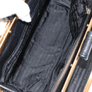 PRADA Gamaguchi Hand Bag Leather Black Gold Auth yk19666V-10